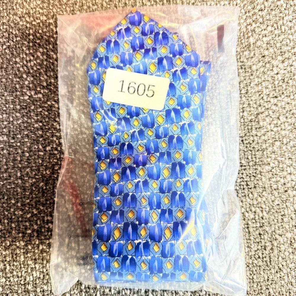 J. Garcia Tie Limited Edition Space Containers Collection 54 Abstract Silk Neckt